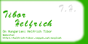 tibor helfrich business card
